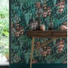 Papier peint Green Wall de Osborne & Little | Bleu Tortue
