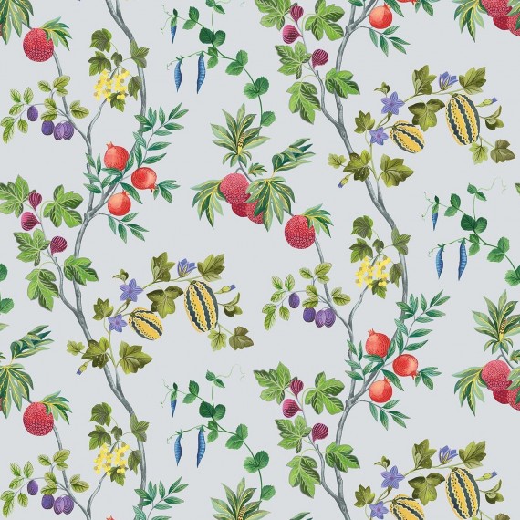 Papier peint Orchard de Osborne & Little | Bleu Tortue