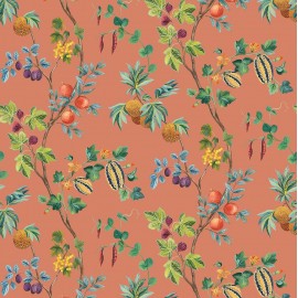 Papier peint Orchard de Osborne & Little | Bleu Tortue