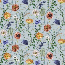 Tissu en coton Lamorran Trail - Osborne and Little | Bleu Tortue