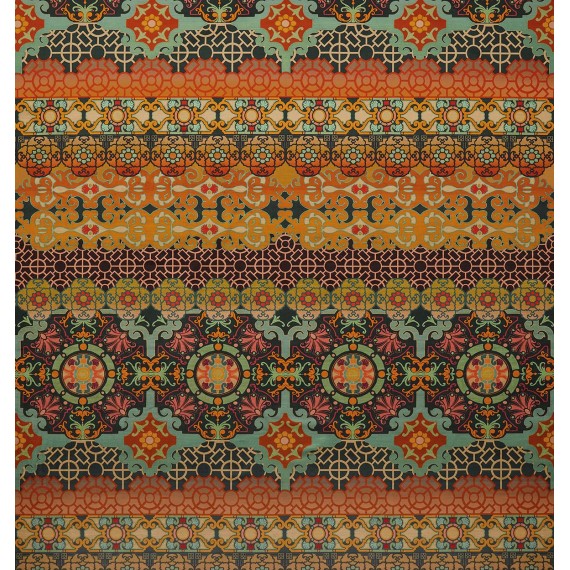 Tissu en velours Mansfield Velvet - Osborne and Little | Bleu Tortue