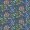 Tissu outdoor marin Coralline - Osborne and Little | Bleu Tortue