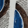 Tissu Mistero pour confection de rideau par Elitis | Bleu Tortue