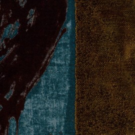 Tissu Allegoria pour confection de rideau par Elitis | Bleu Tortue