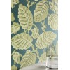 Papier peint végétal Beech Nut - Little Greene | Bleu Tortue