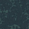 Papier peint damasé Tulip - Little Greene | Bleu Tortue
