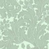 Papier peint damasé Tulip - Little Greene | Bleu Tortue