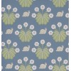 Papier peint floral Burges Snail - Little Greene | Bleu Tortue