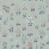 Papier peint floral Millefleur - Little Greene | Bleu Tortue