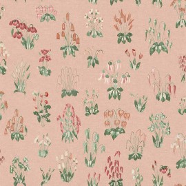 Papier peint floral Millefleur - Little Greene | Bleu Tortue