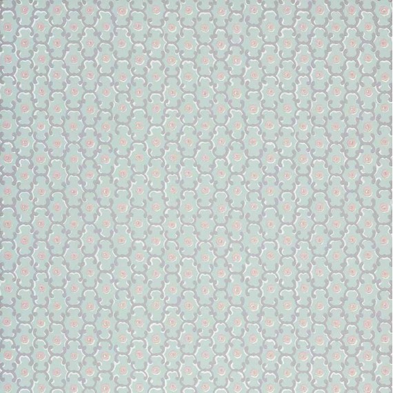 Papier peint Moy - Little Greene | Bleu Tortue