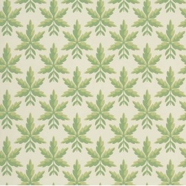 Papier peint anglais Clutterbuck - Little Greene | Bleu Tortue