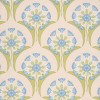 Papier peint anglais floral Hencroft - Little Greene | Bleu Tortue