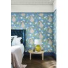 Papier peint anglais animal Pavona - Little Greene | Bleu Tortue