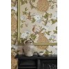 Papier peint anglais animal Pavona - Little Greene | Bleu Tortue