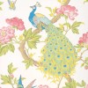 Papier peint anglais animal Pavona - Little Greene | Bleu Tortue