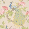 Papier peint anglais animal Pavona - Little Greene | Bleu Tortue