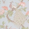 Papier peint anglais animal Pavona - Little Greene | Bleu Tortue