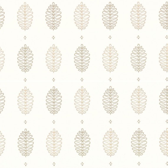 Papier peint Cones - Little Greene : papier peint rétro et végétal  