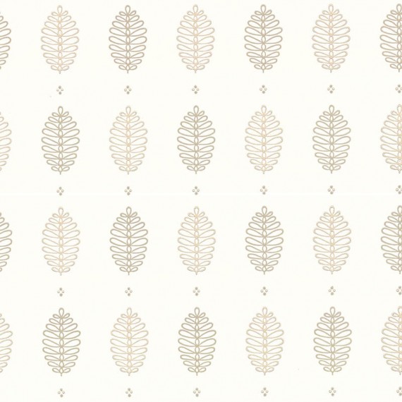 Papier peint Cones - Little Greene : papier peint rétro et végétal  