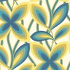 Papier peint Starflower - Little Greene : papier peint floral des 60's