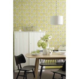 Papier peint Florette - Little Greene : papier peint floral des 50's