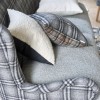 Tissu Delamere : tissu à carreaux pour rideaux, coussins, fauteuils 