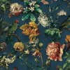 Museum 30730 : Papier peint floral - Eijffinger | Bleu Tortue