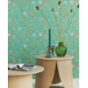 Pip Studio 5 30012 : Papier peint floral Eijffinger | Bleu Tortue
