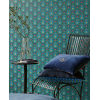 Pip Studio 5 30015 : Papier peint floral Eijffinger | Bleu Tortue