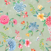 Pip Studio 5 30010 : Papier peint floral Eijffinger | Bleu Tortue