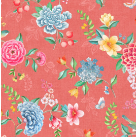 Pip Studio 5 30010 : Papier peint floral Eijffinger | Bleu Tortue