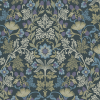 Posy 31600 : Papier peint floral - Eijffinger | Bleu Tortue