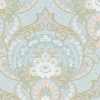Posy 31601 : Papier peint floral - Eijffinger | Bleu Tortue