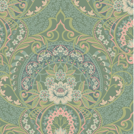 Posy 31601 : Papier peint floral - Eijffinger | Bleu Tortue
