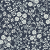 Posy 31604 : Papier peint floral - Eijffinger | Bleu Tortue