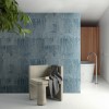 Papier peint uni  " Atelier D'artiste " d' Elitis | Bleu Tortue 
